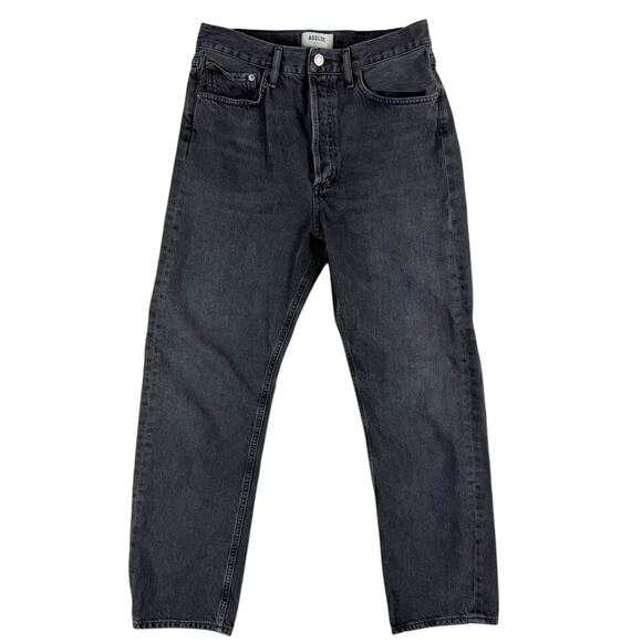 AGOLDE 90s Mid Rise Loose Jeans Photogram Black Wash Size 27 - Picture 2 of 10